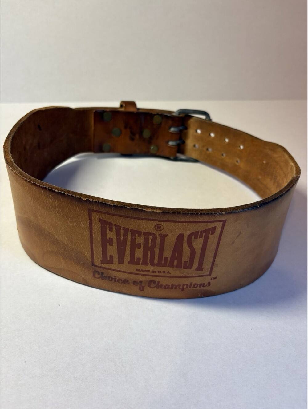 Everlast/Atlas Leather Weight Belt Size Med-Large 33”-44” USA